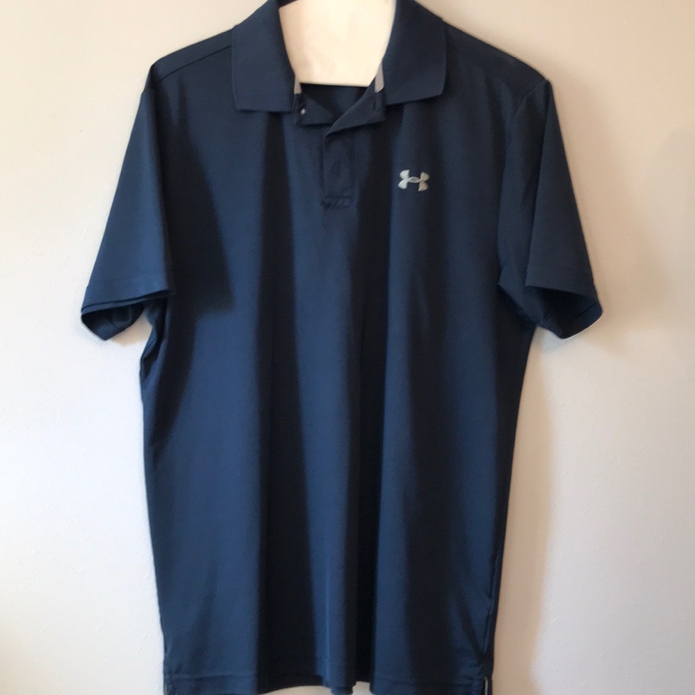 Navy Under Armour polo